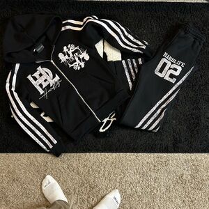 Hardlife Black Tracksuit Set